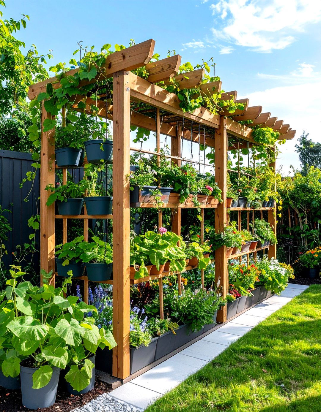 Trellis Climbing Garden - 24 Urban Garden Ideas