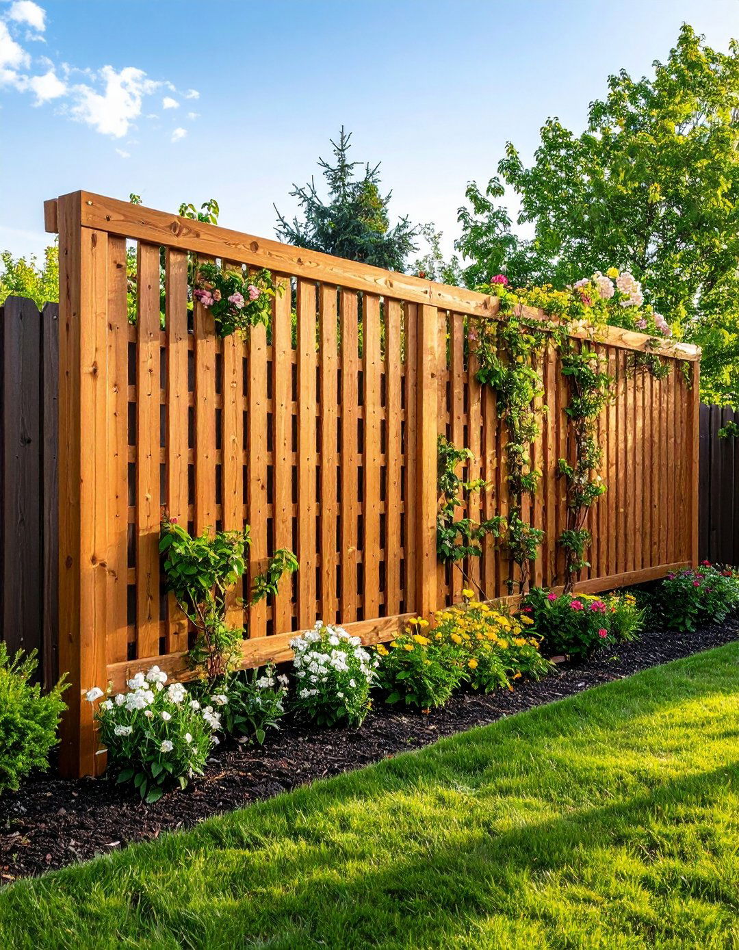 Trellis Climbing Plant Supports - 24 Cheap Backyard Makeover Ideas