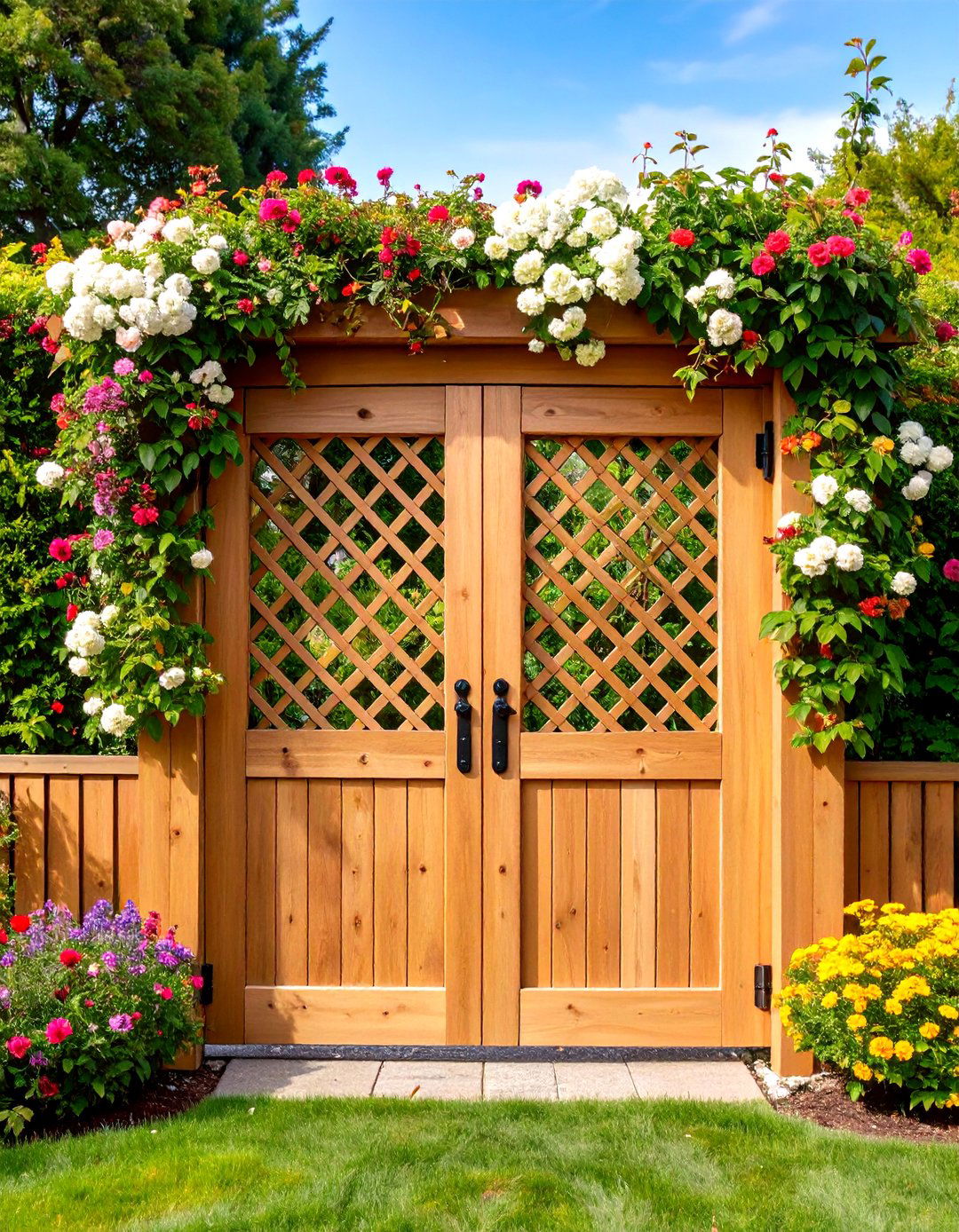 Trellis Panel Garden Gates - 24 garden gate ideas