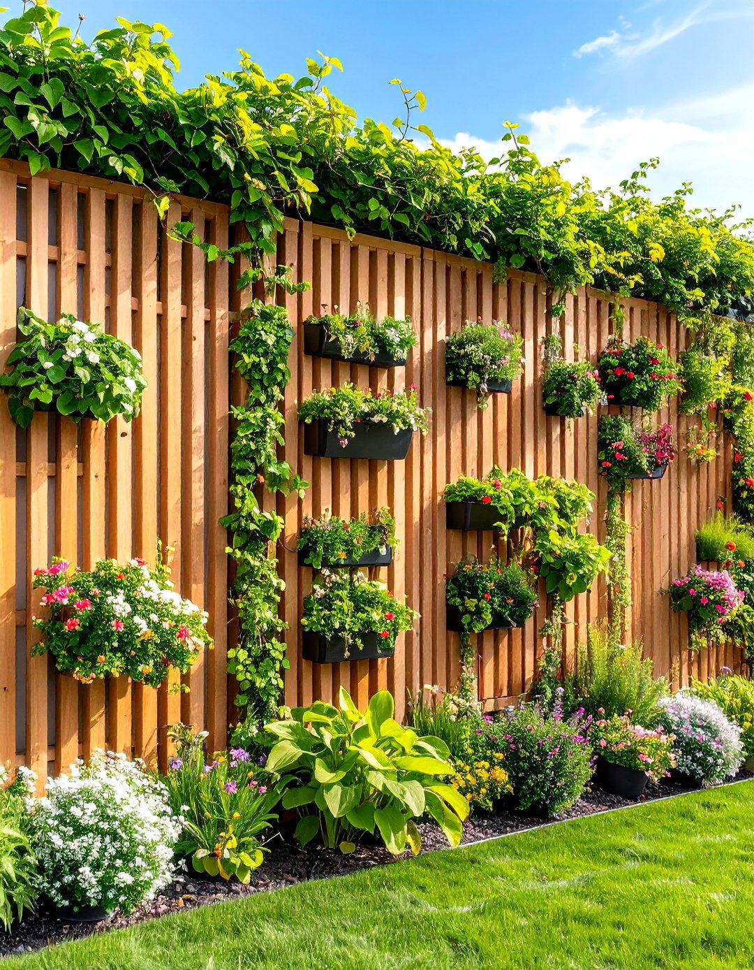 Trellis Wall Features - 24 English Garden Ideas
