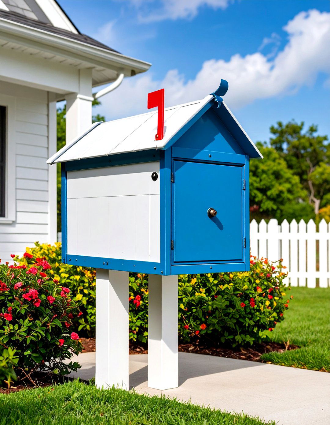 Triangle Peak Gabled Roof Style - 24 Brick Mailbox Ideas