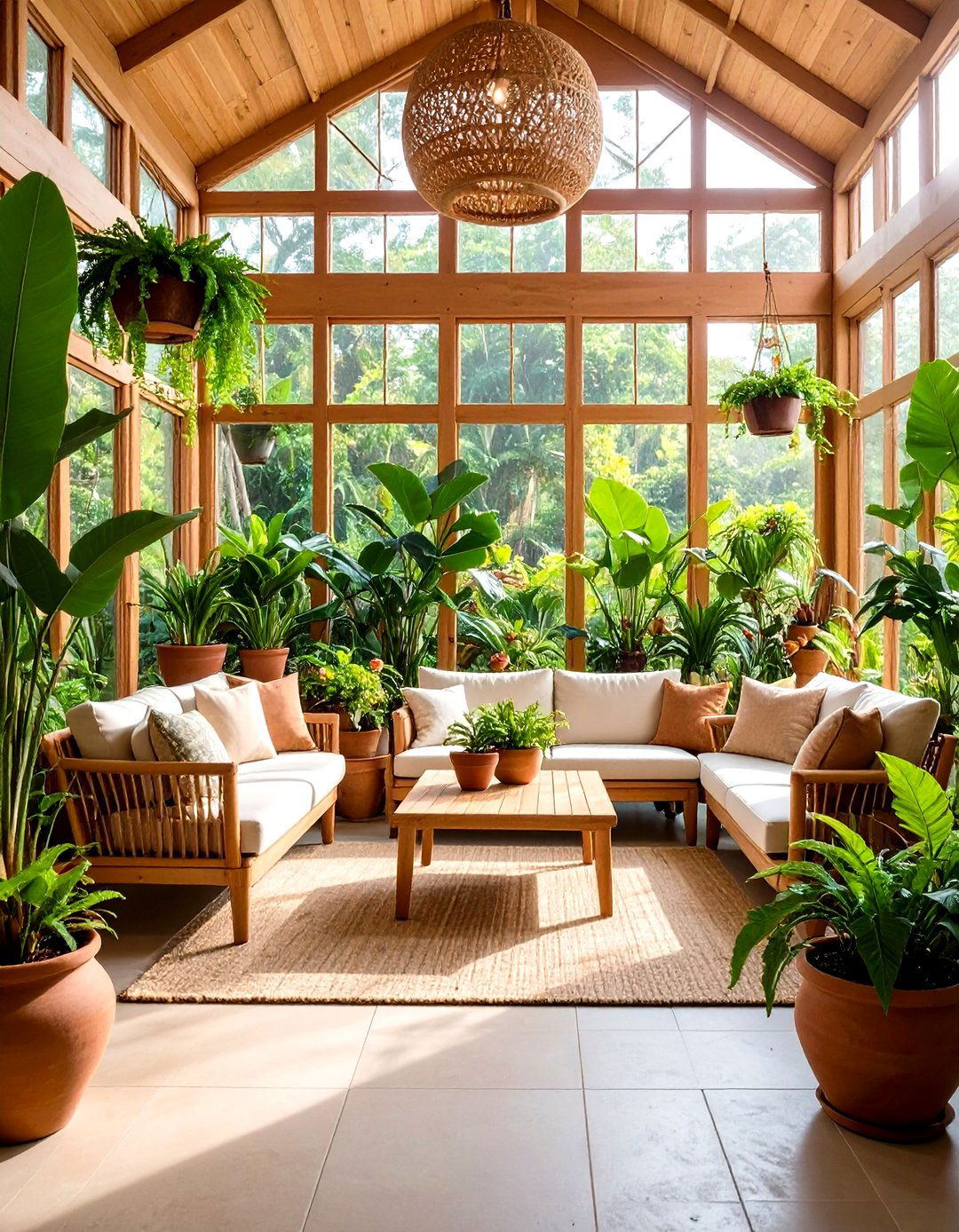 Tropical Garden Conservatory Design - 24 Florida Room Ideas