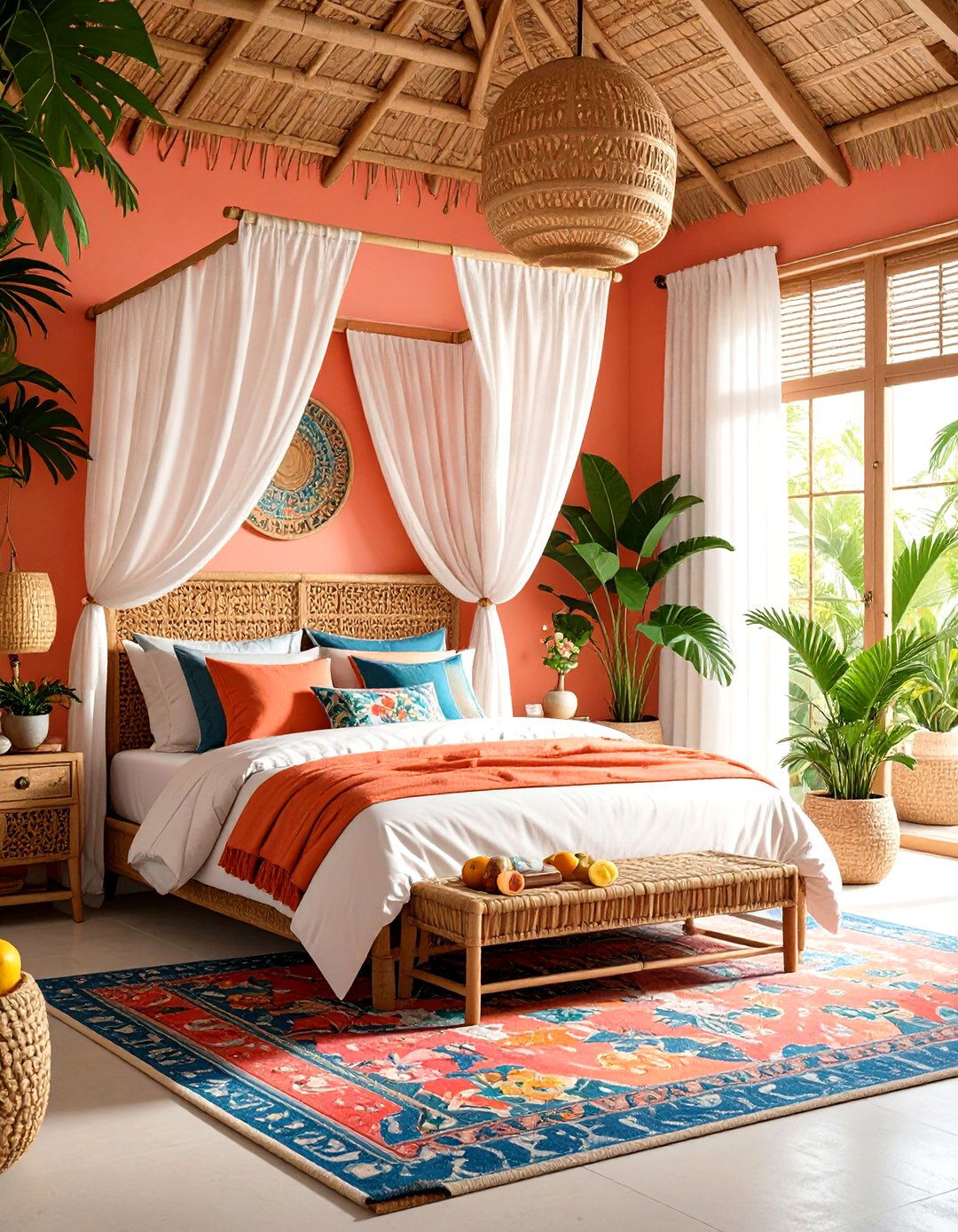 Tropical Lemon Paradise Bedroom - 24 Lemon Bedroom Ideas