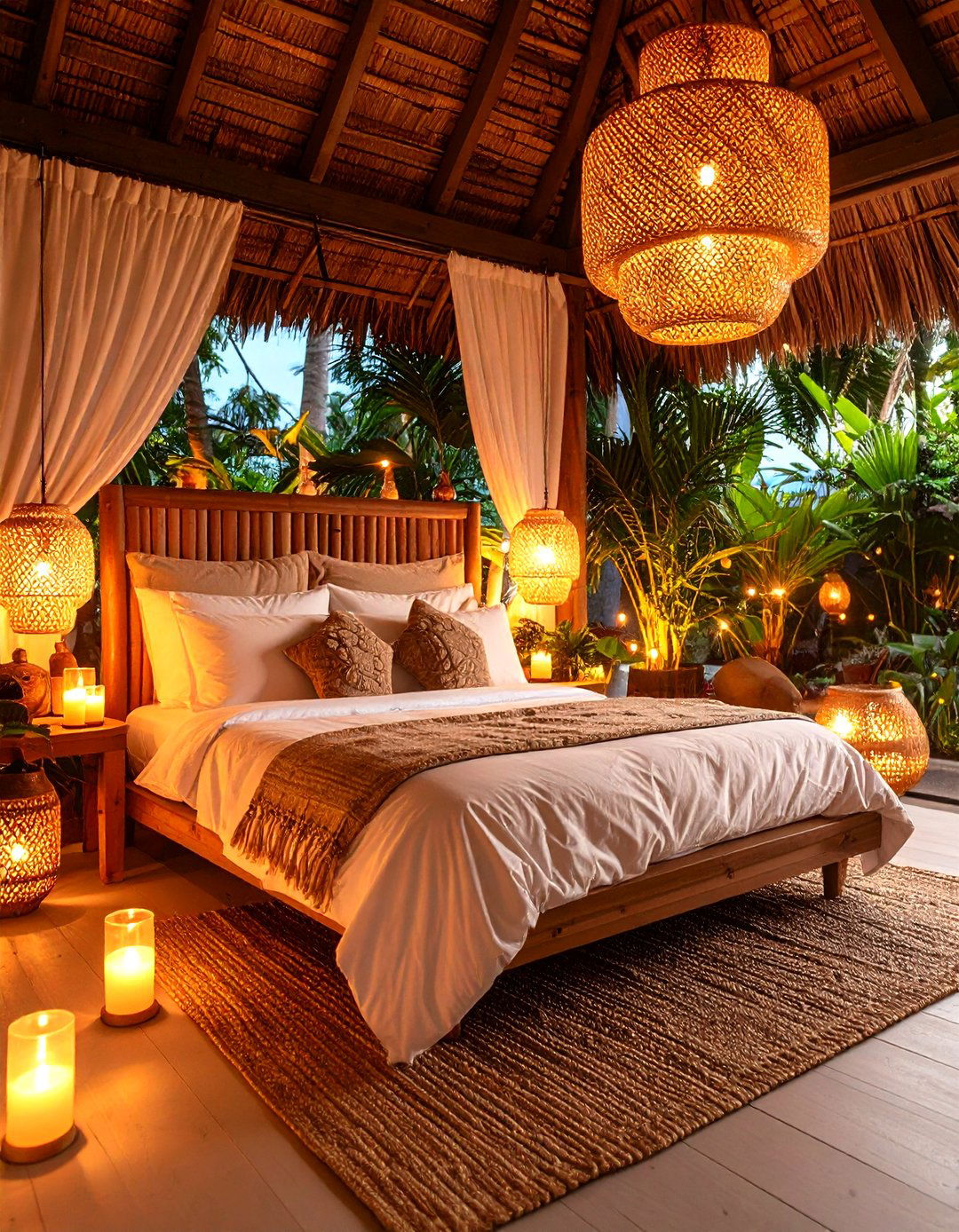 Tropical Lighting Ambiance Bedroom - 24 Tropical Bedroom Ideas