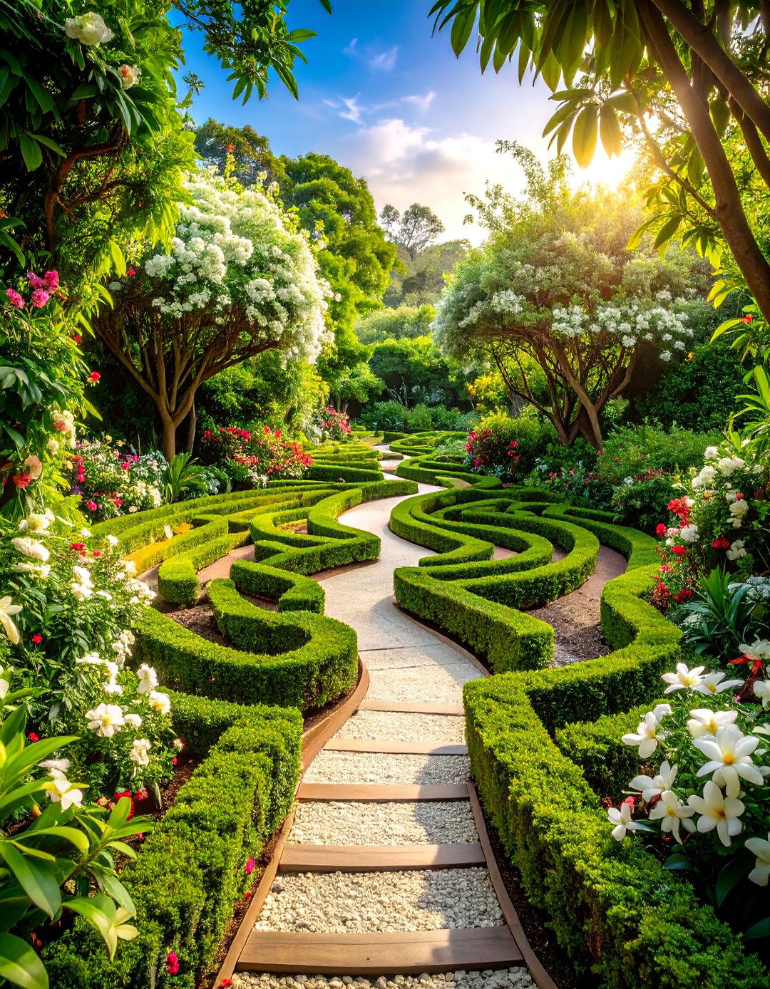 Tropical Meditation Labyrinth - 24 Tropical Landscape Ideas