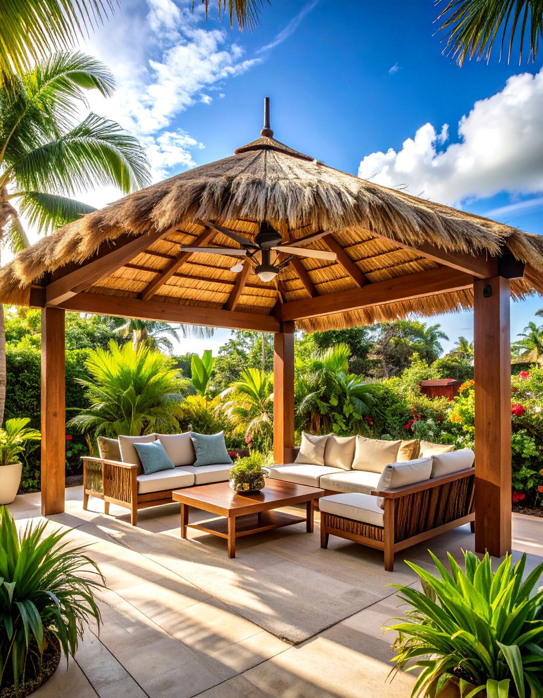 Tropical Oasis Pergola Design - 24 Patio With a Pergola Ideas