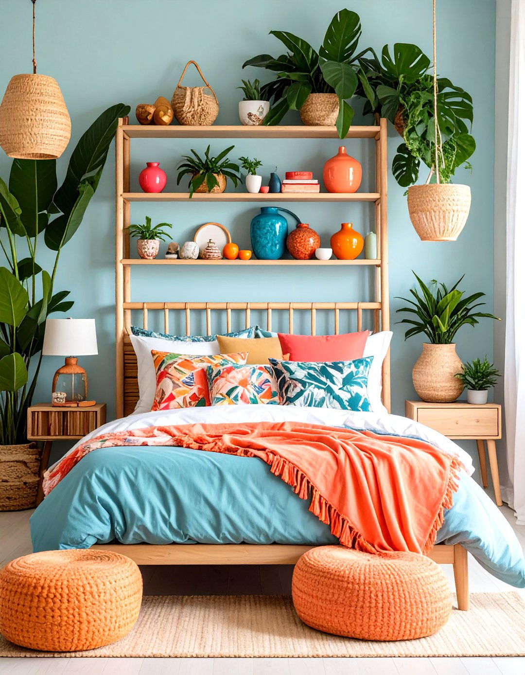 Tropical Paradise Bedroom Escape - 24 Shelf Decor Ideas