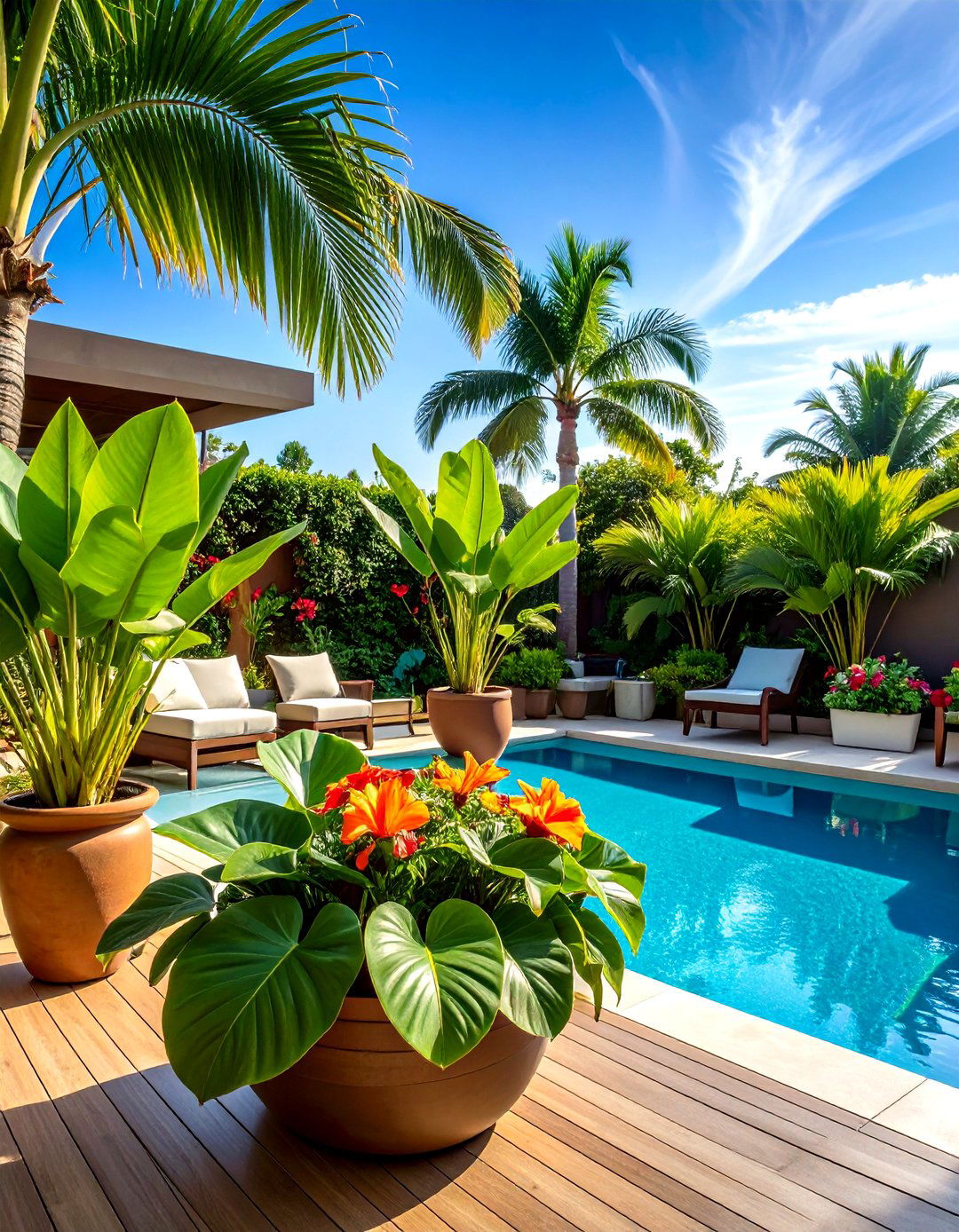 Tropical Paradise Container Gardens - 24 Potted Plant Arrangement Ideas