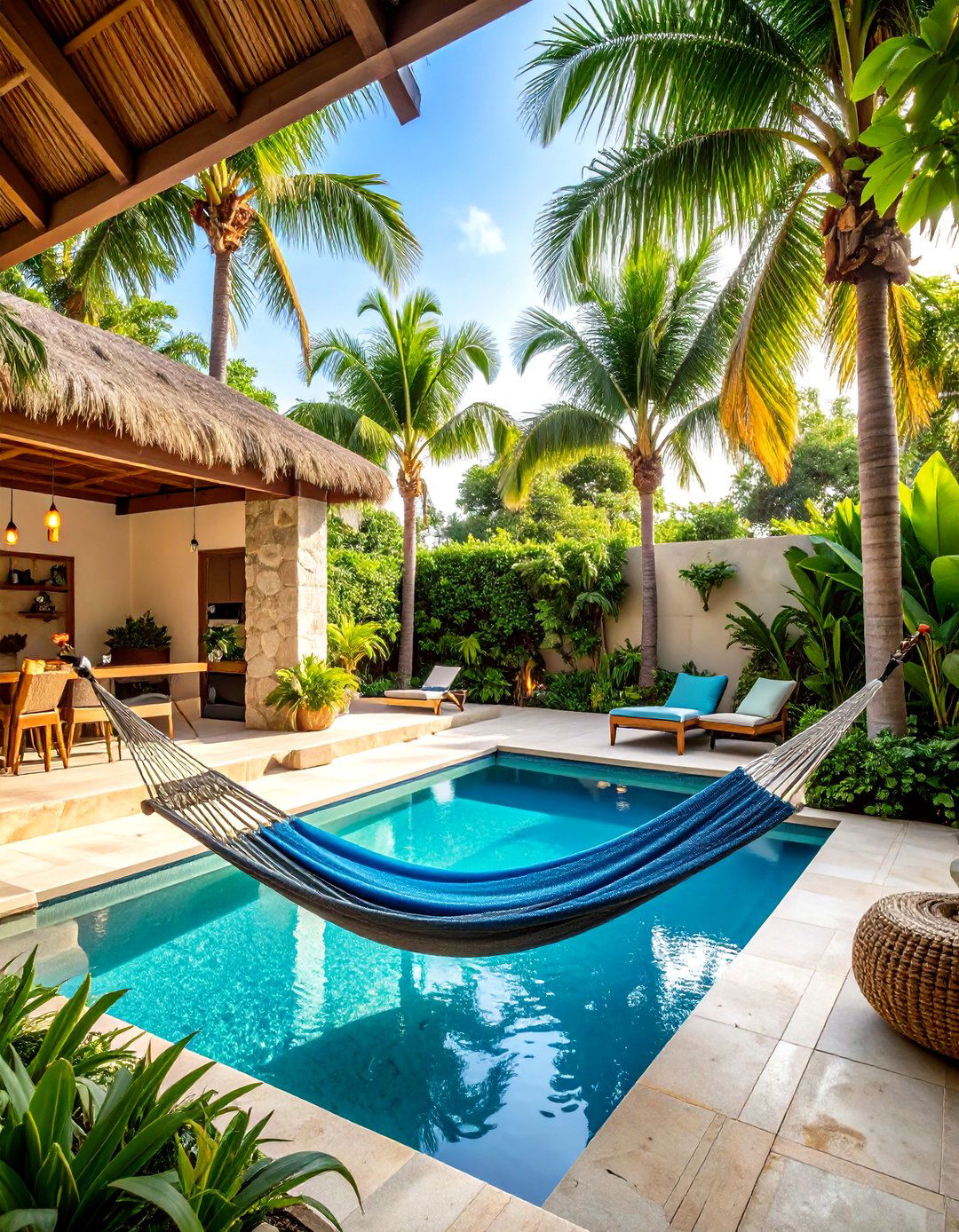 Tropical Paradise Courtyard Design - 24 Courtyard Ideas