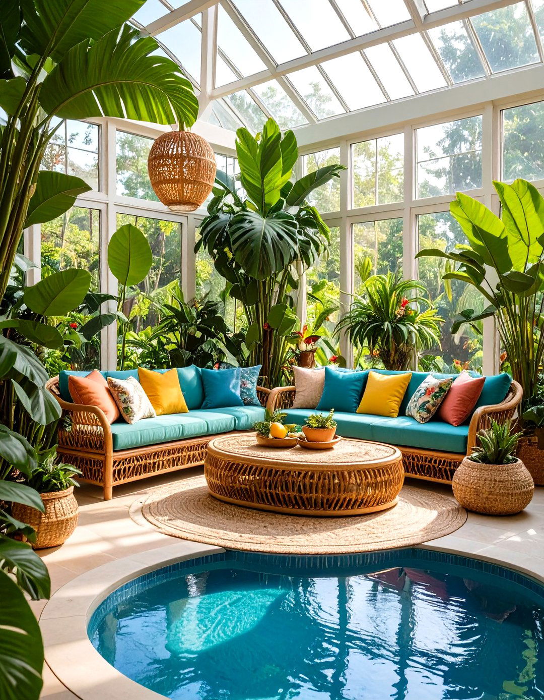 Tropical Paradise Escape - 24 Small Sunroom Ideas
