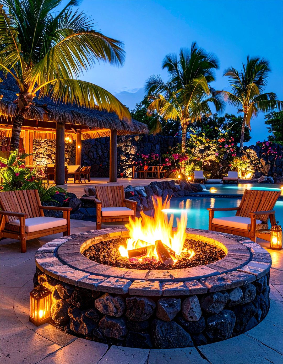 Tropical Paradise Fire Pit - 24 Sunken Fire Pit Ideas