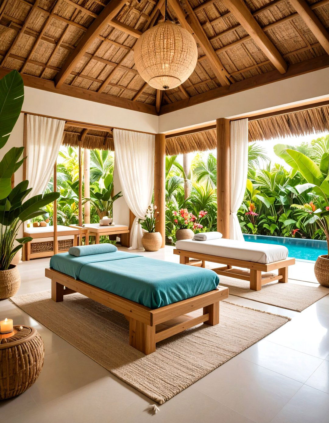 Tropical Paradise Oasis Setup - 24 Massage Room Setup Ideas