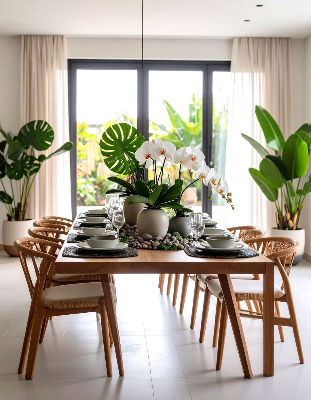 Tropical Paradise Orchid Displays - 24 Flower Centerpiece Ideas