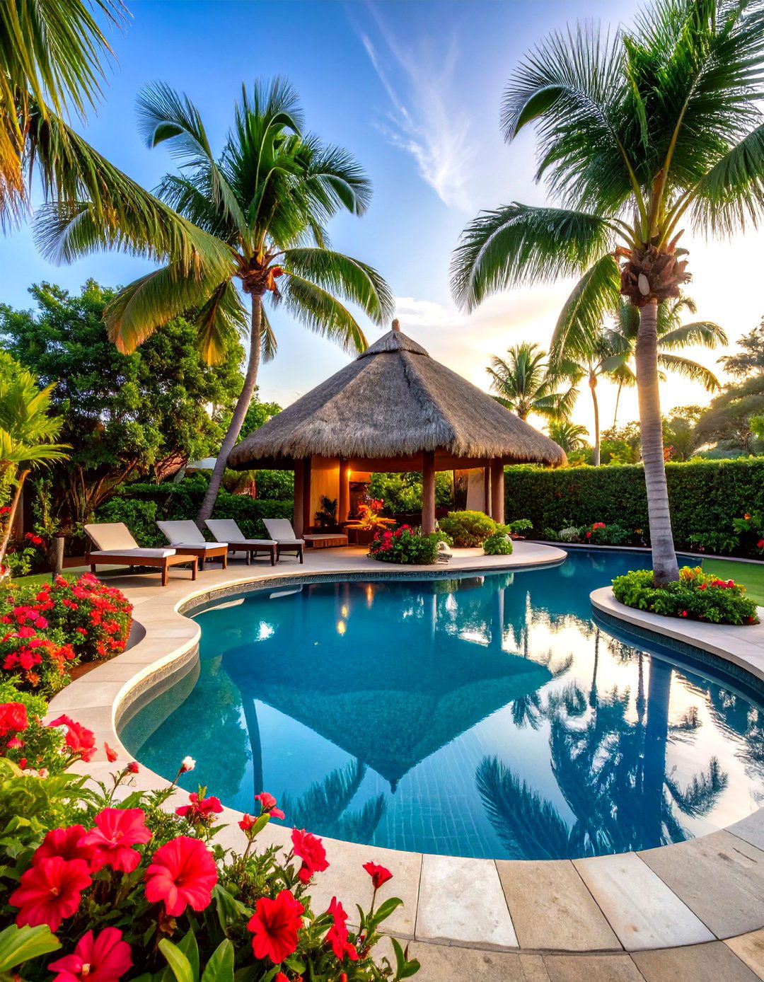 Tropical Paradise Pool Landscaping - 24 Pool Landscaping Ideas