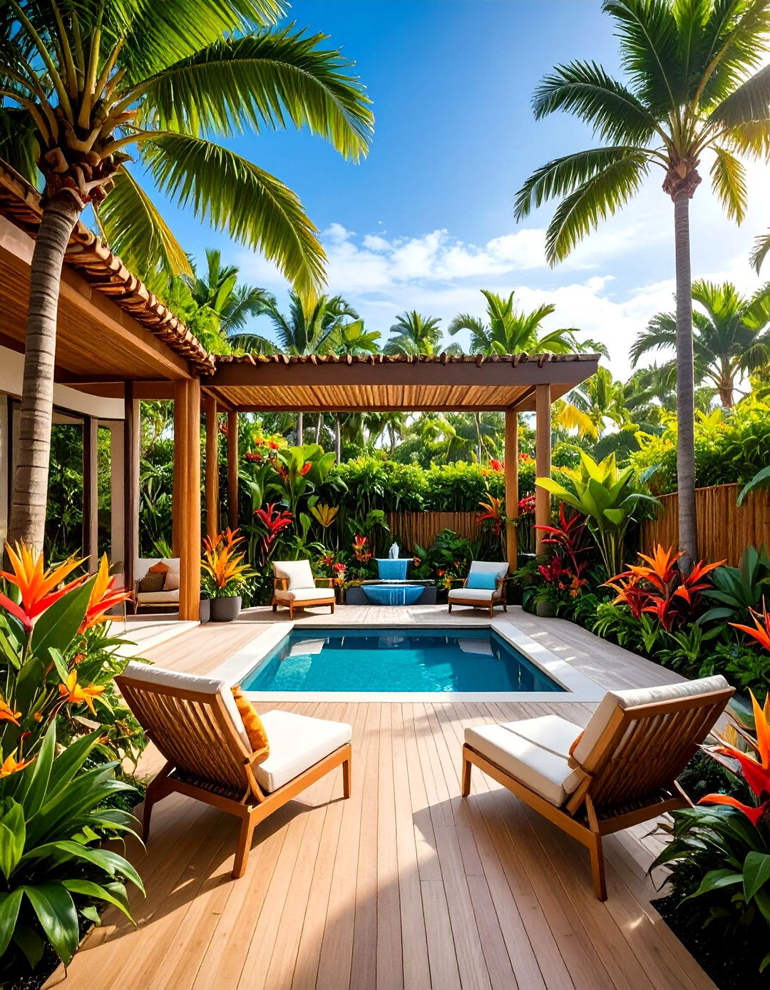 Tropical Paradise Theme - 24 Patio Garden Ideas