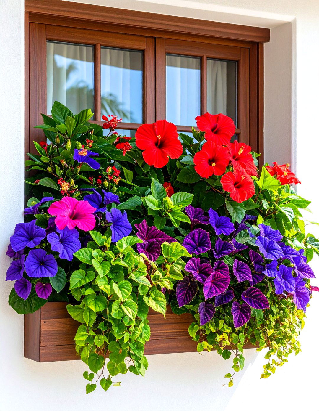 Tropical Paradise Window Box - 24 window box ideas