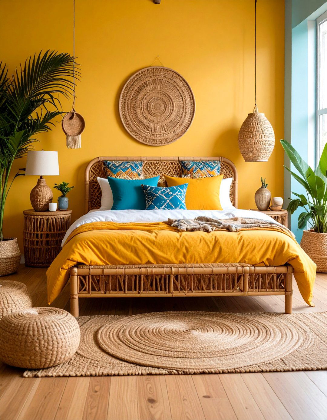 Tropical Rattan Futon Bedroom - 24 Futon Bedroom Ideas