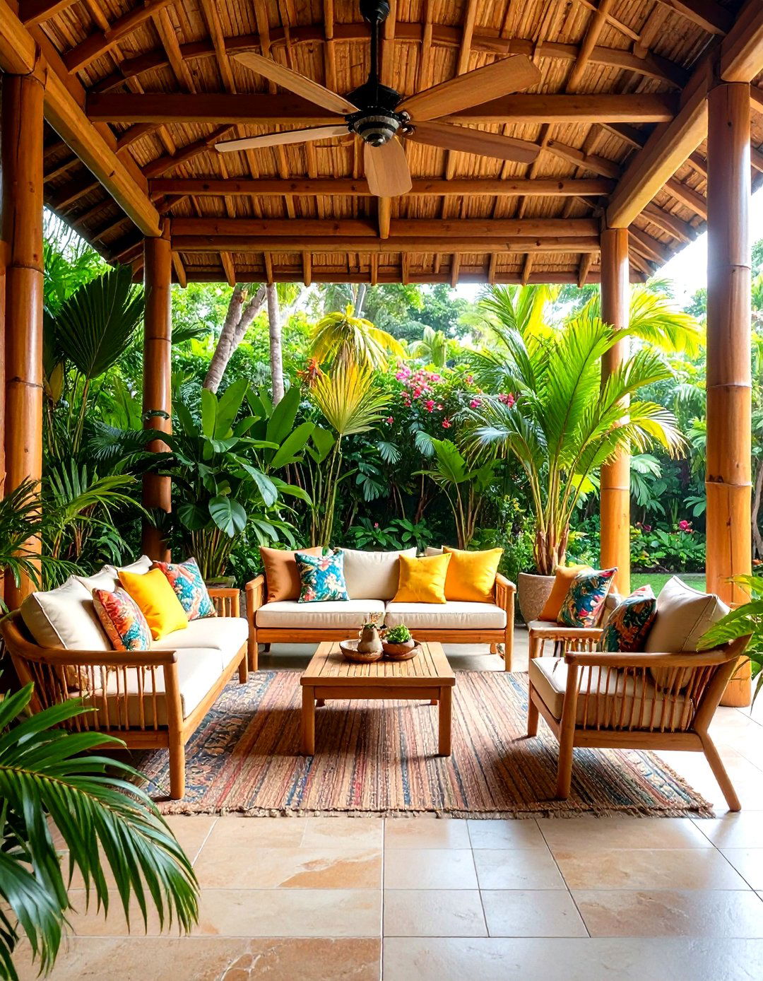 Tropical Resort Style Enclosed Porch - 24 Enclosed Porch Ideas