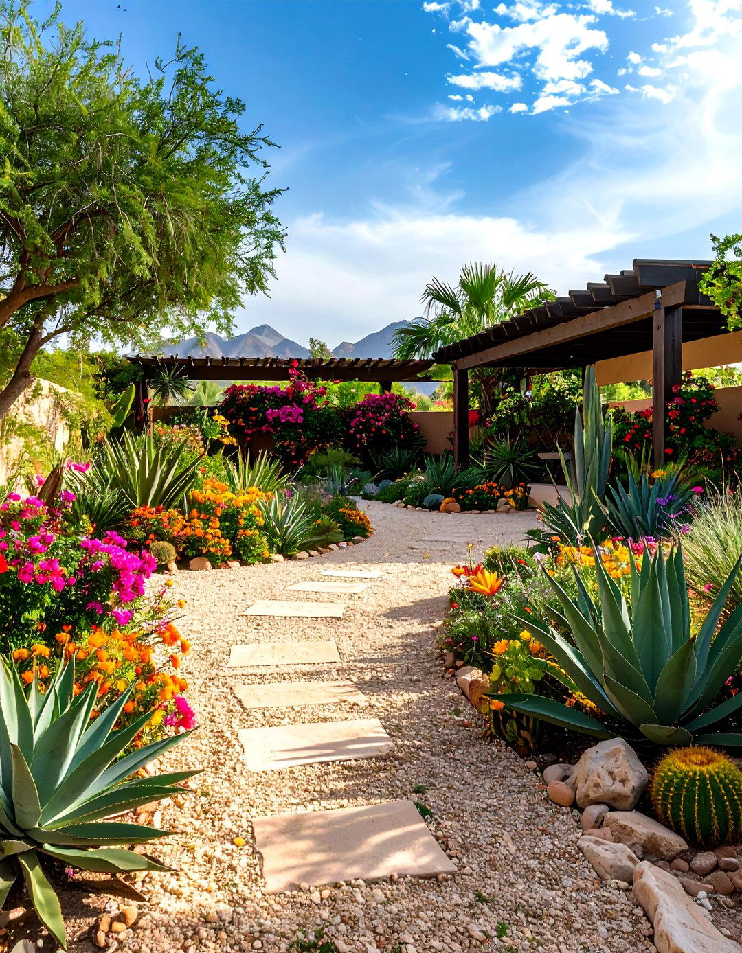 Tropical Succulent Desert Garden - 24 Tropical Landscape Ideas