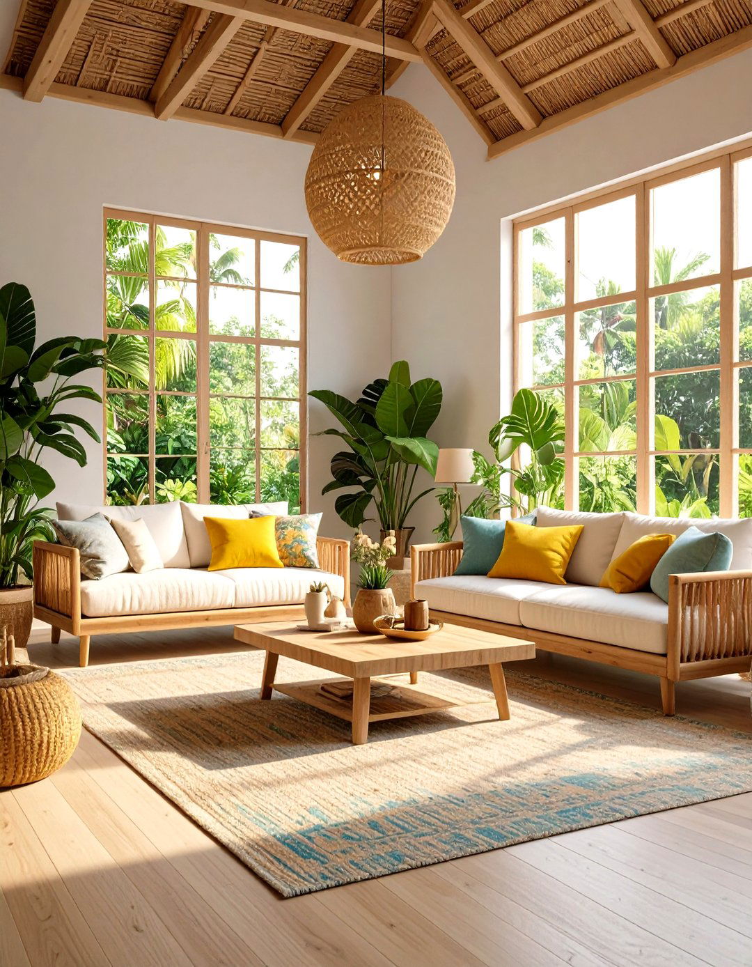 Tropical Sustainable Eco Design - 24 Tropical Living Room Ideas