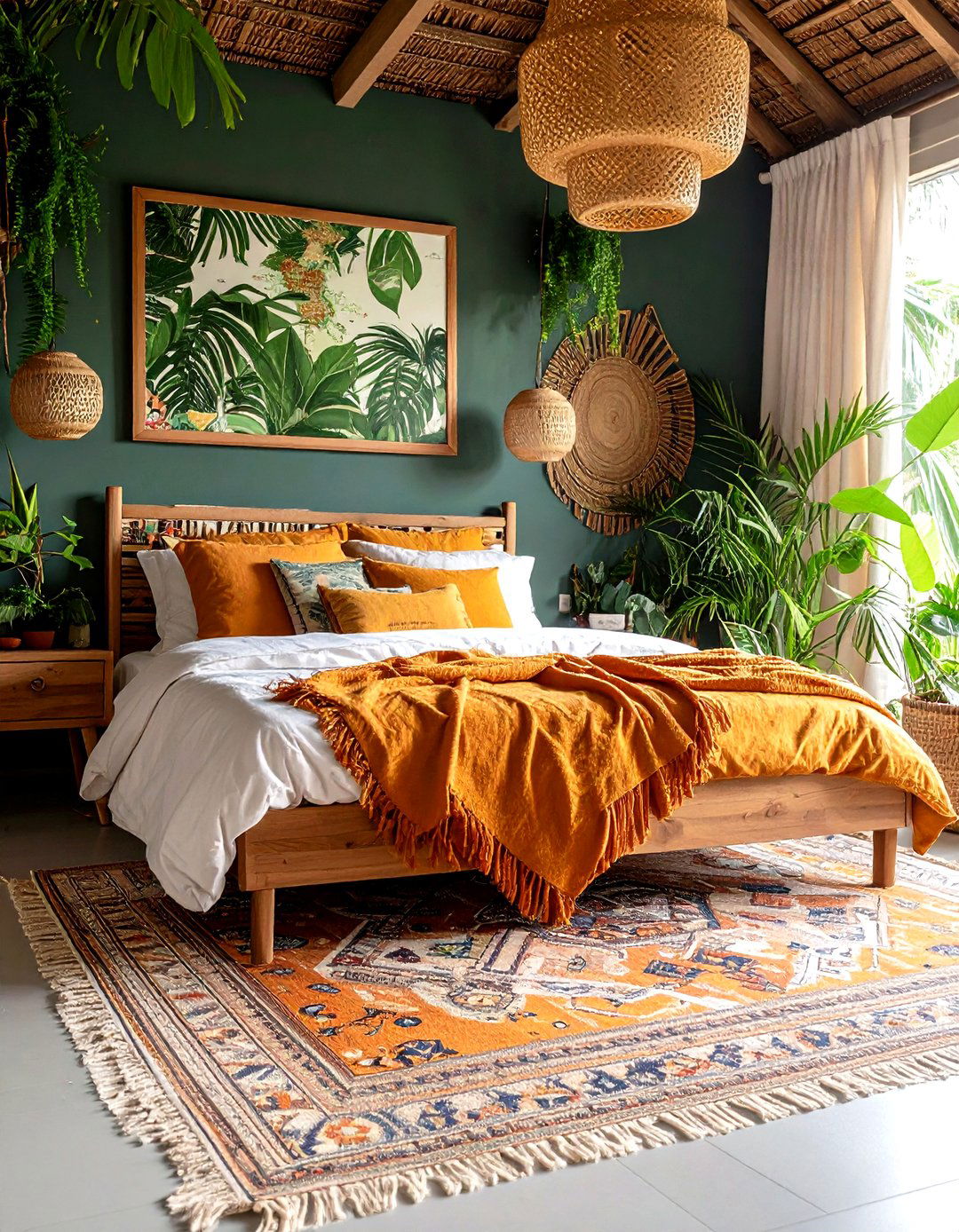 Tropical Travel Memory Bedroom - 24 Tropical Bedroom Ideas