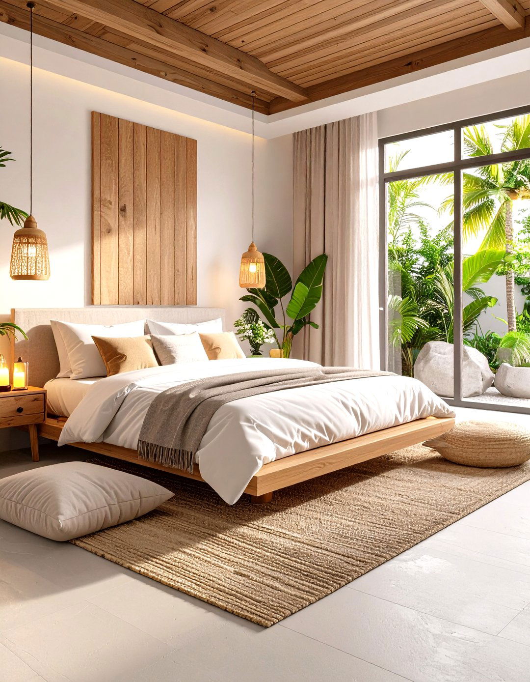 Tropical Wellness Spa Bedroom - 24 Tropical Bedroom Ideas