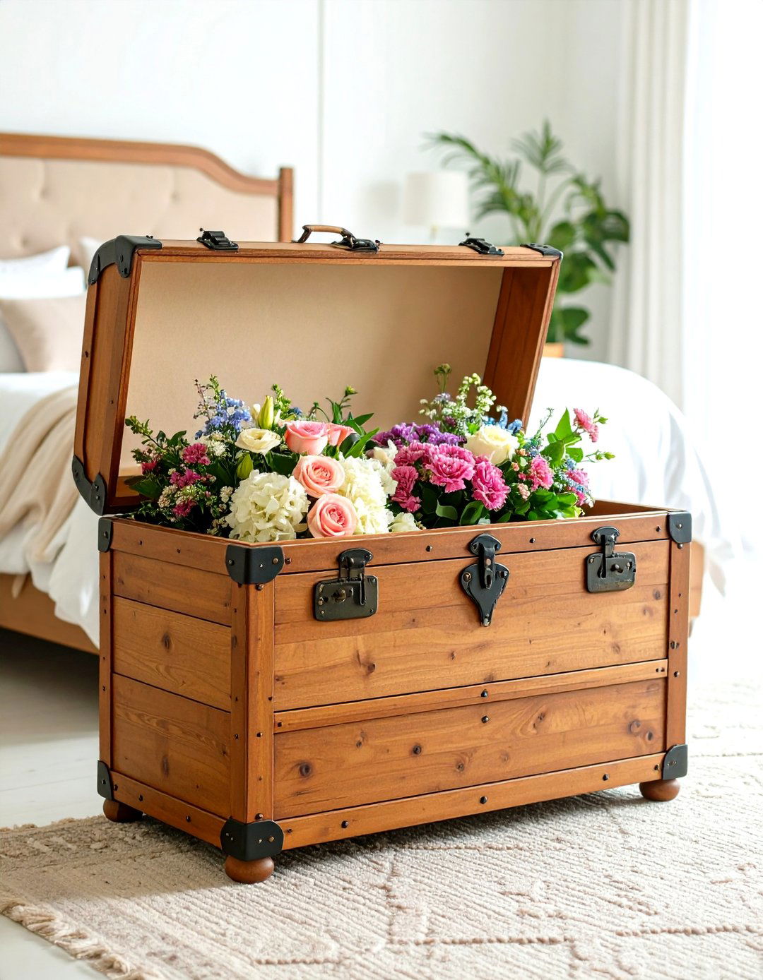 Trunk Style Storage Furniture - 24 small bedroom storage ideas