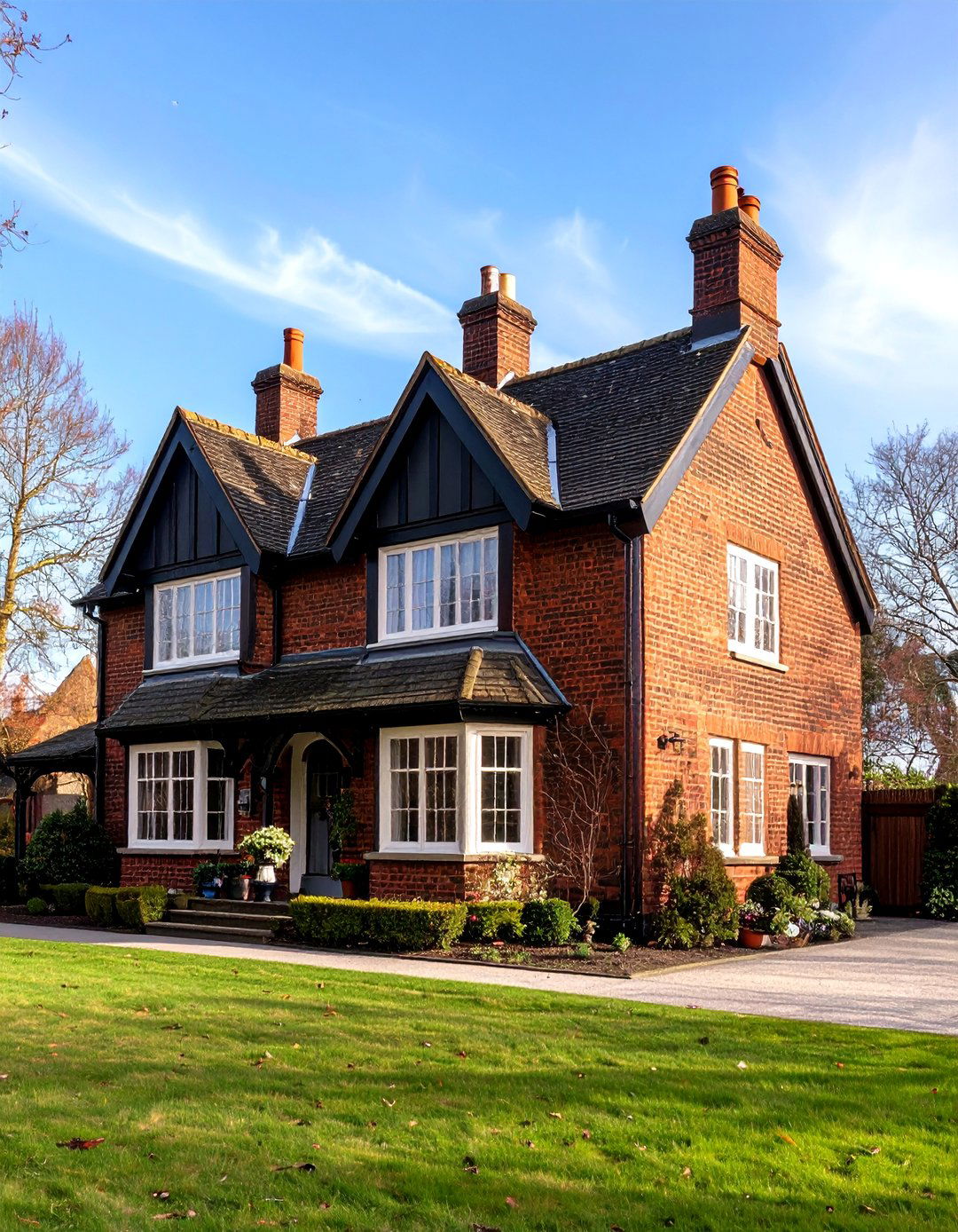 Tudor Revival Black Brick Cottage Style - 24 Black Brick House Exteriors