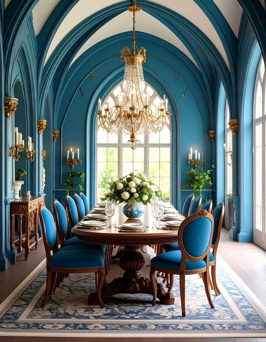 Tudor Revival Dining Room with Gothic Details - 24 Craftsman Dining Room Ideas