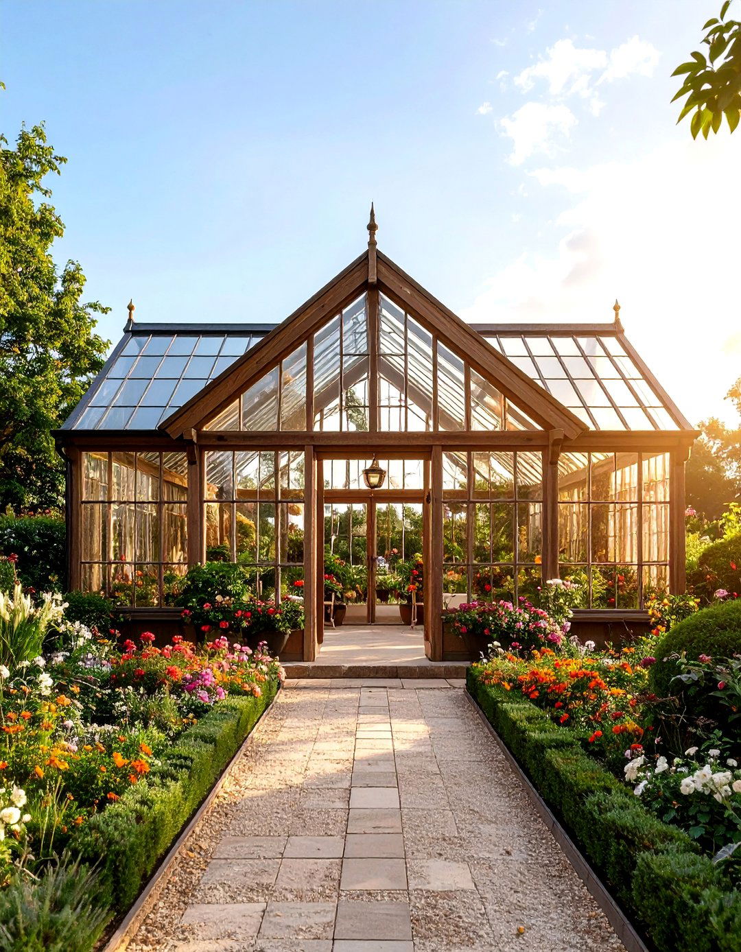 Tudor Revival Glass Conservatory - 24 Glass Porch Design Ideas