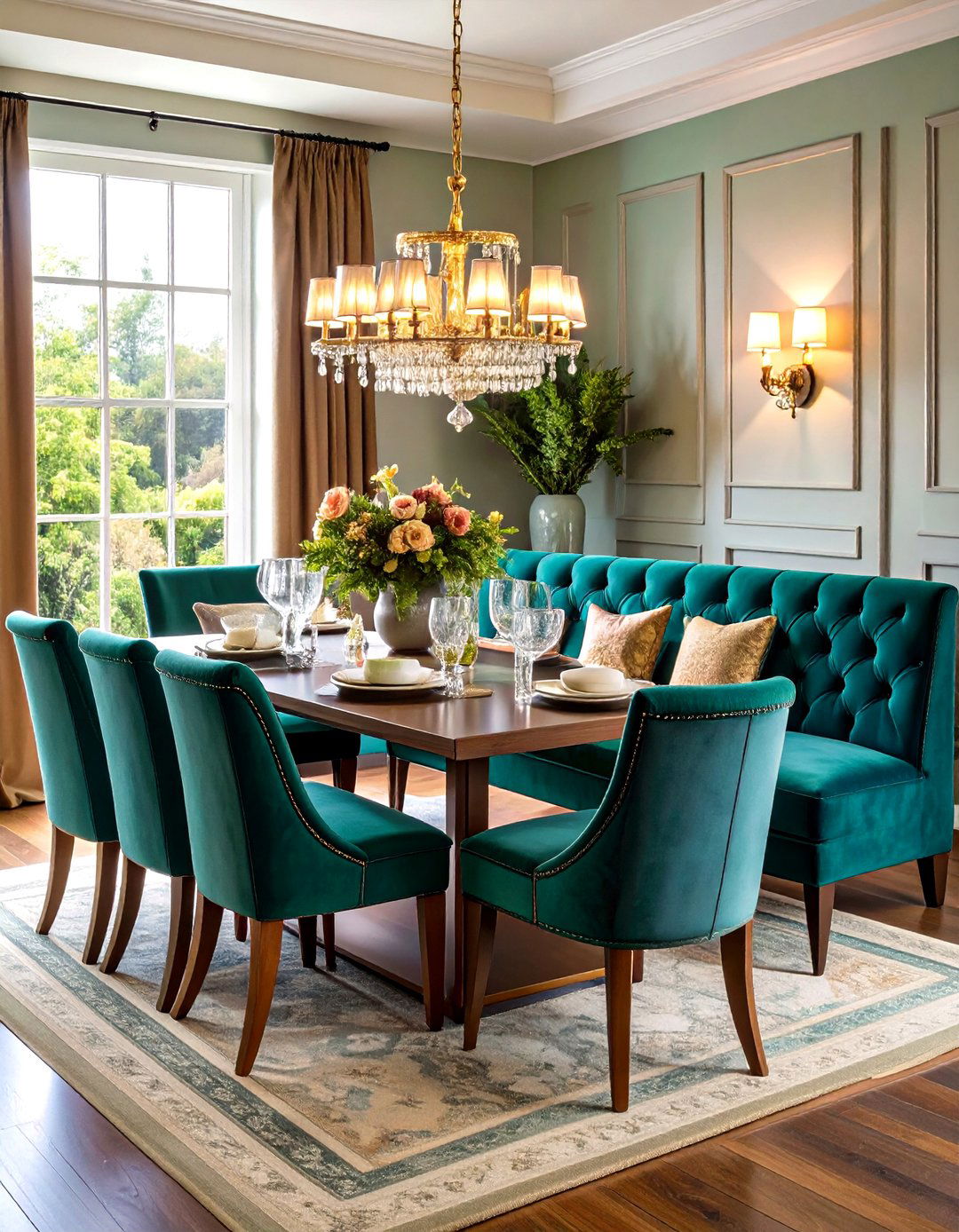 Tufted Banquette Seating - 24 Glam Dining Room Ideas
