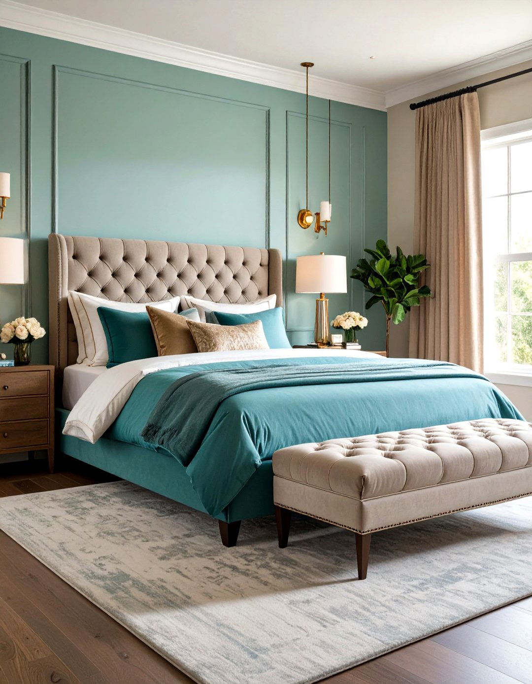 Tufted Furniture Statement Pieces - 24 Glam Interior Design Ideas