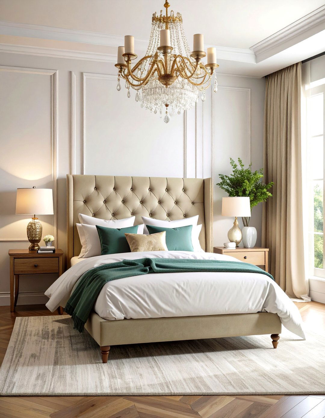 Tufted Headboard Elegance Bedroom - 24 Blair Waldorf Bedroom