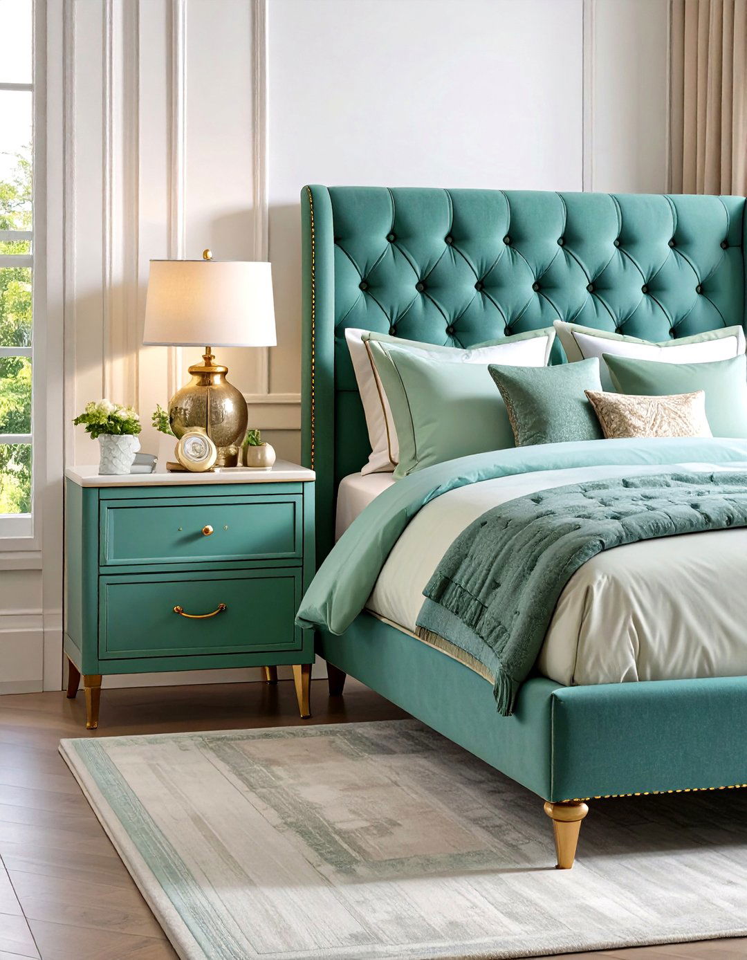 Tufted Upholstered Nightstand - 24 Nightstand Ideas