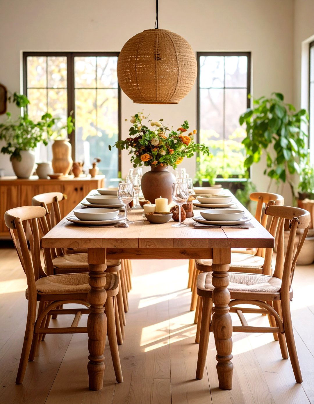 Turned Wood Colonial Details - 24 Colonial Dining Room Ideas
