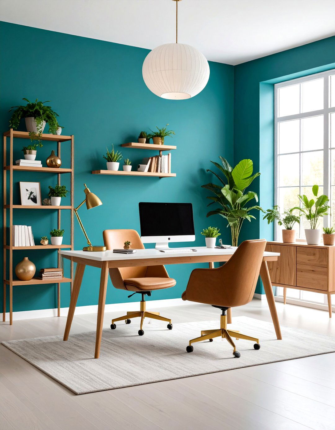 Turquoise Home Office Inspiration - 24 Blue Room Ideas