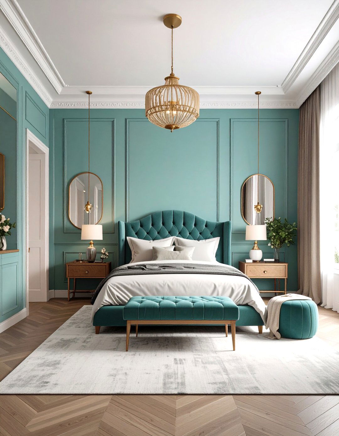 Turquoise Master Bedroom Suite - 24 Turquoise Bedroom Ideas