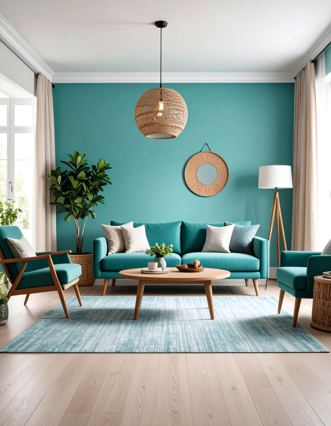 Turquoise Small Living Room Maximization - 24 Turquoise Living Room Ideas