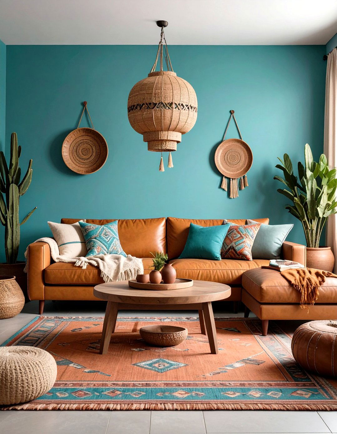 Turquoise Southwestern Living Room Theme - 24 Turquoise Living Room Ideas