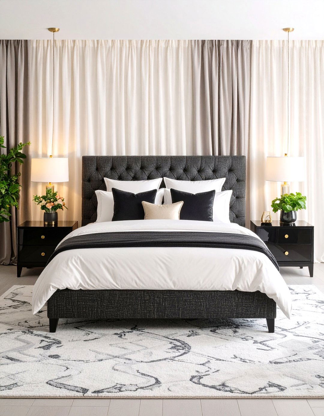 Tweed Texture Sophistication Bedroom - 24 Chanel Bedroom Ideas