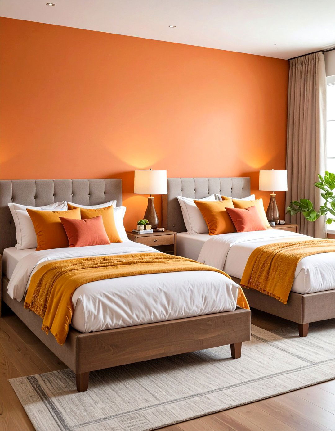 Twin Bed Shared Space Layout - 24 Bedroom Layout Ideas