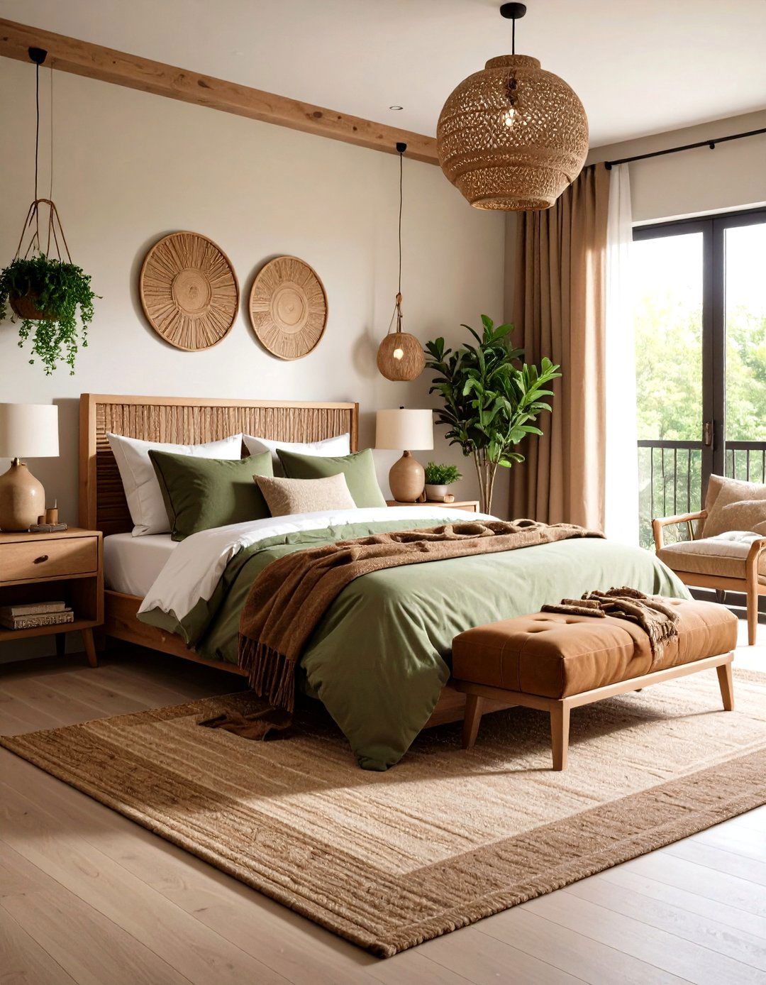 Twin Bedroom Earth Tone Design - 24 Twin Bedroom Ideas