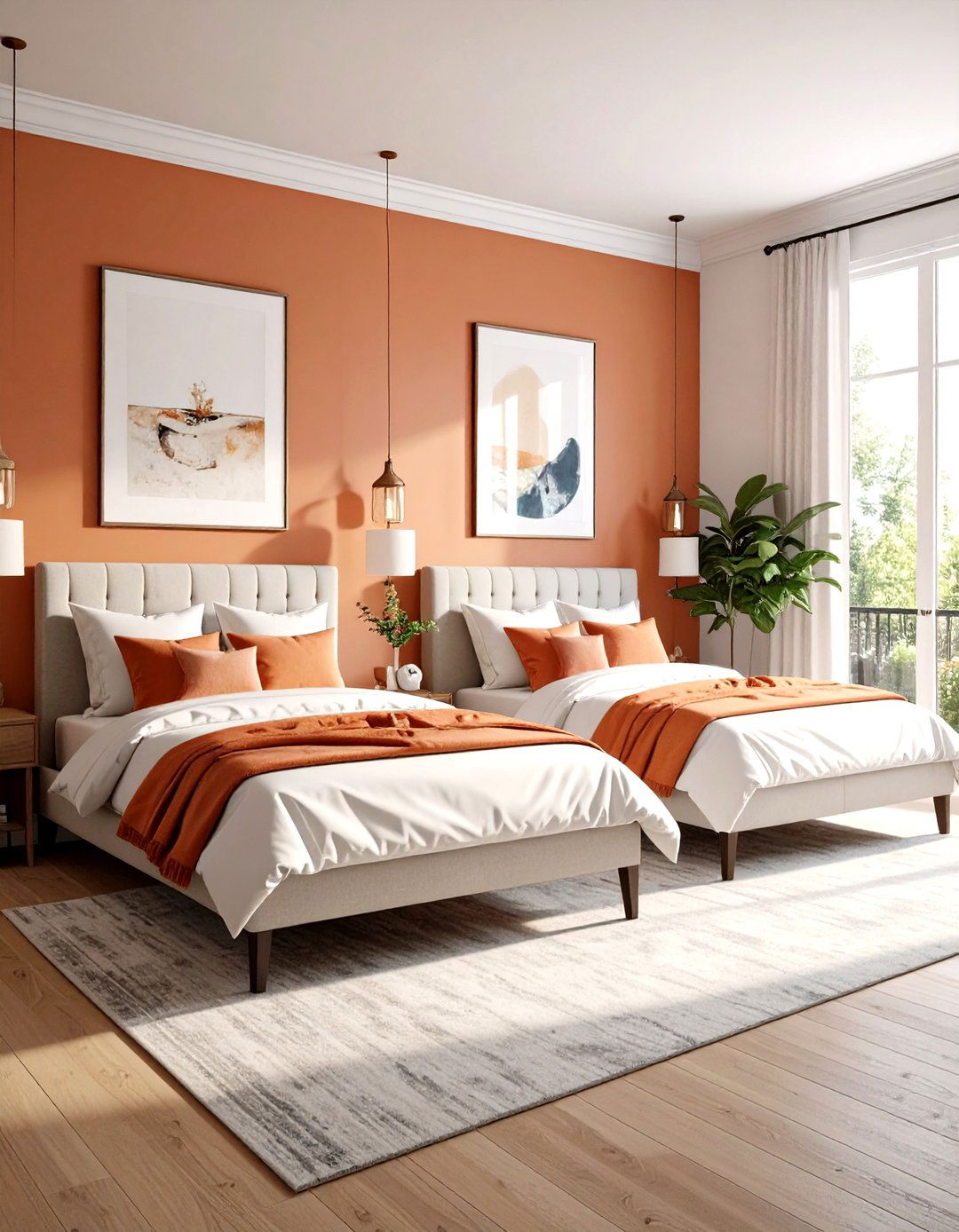 Twin Bedroom Gallery Wall Design