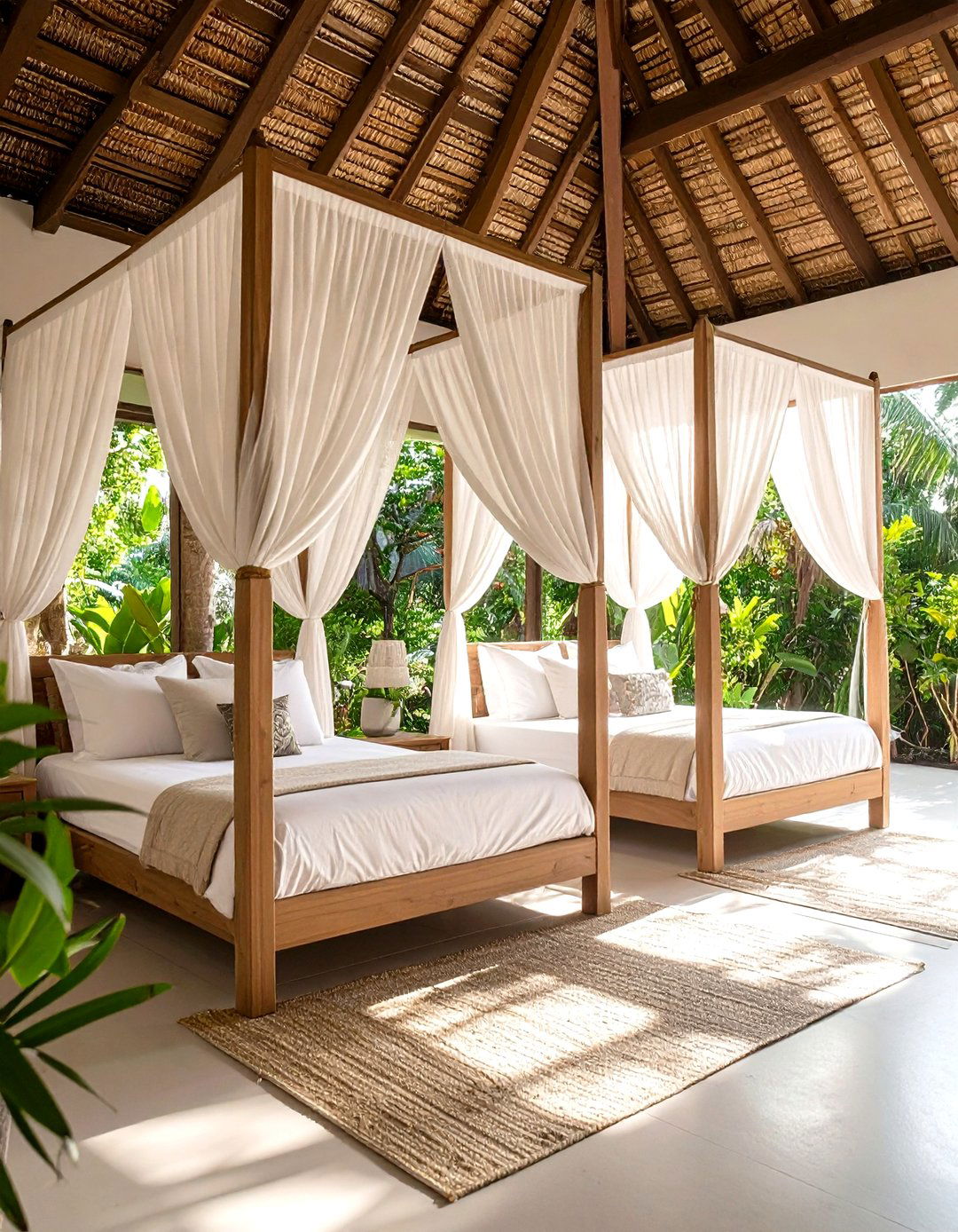 Twin Bedroom with Canopy Beds - 24 Twin Bedroom Ideas