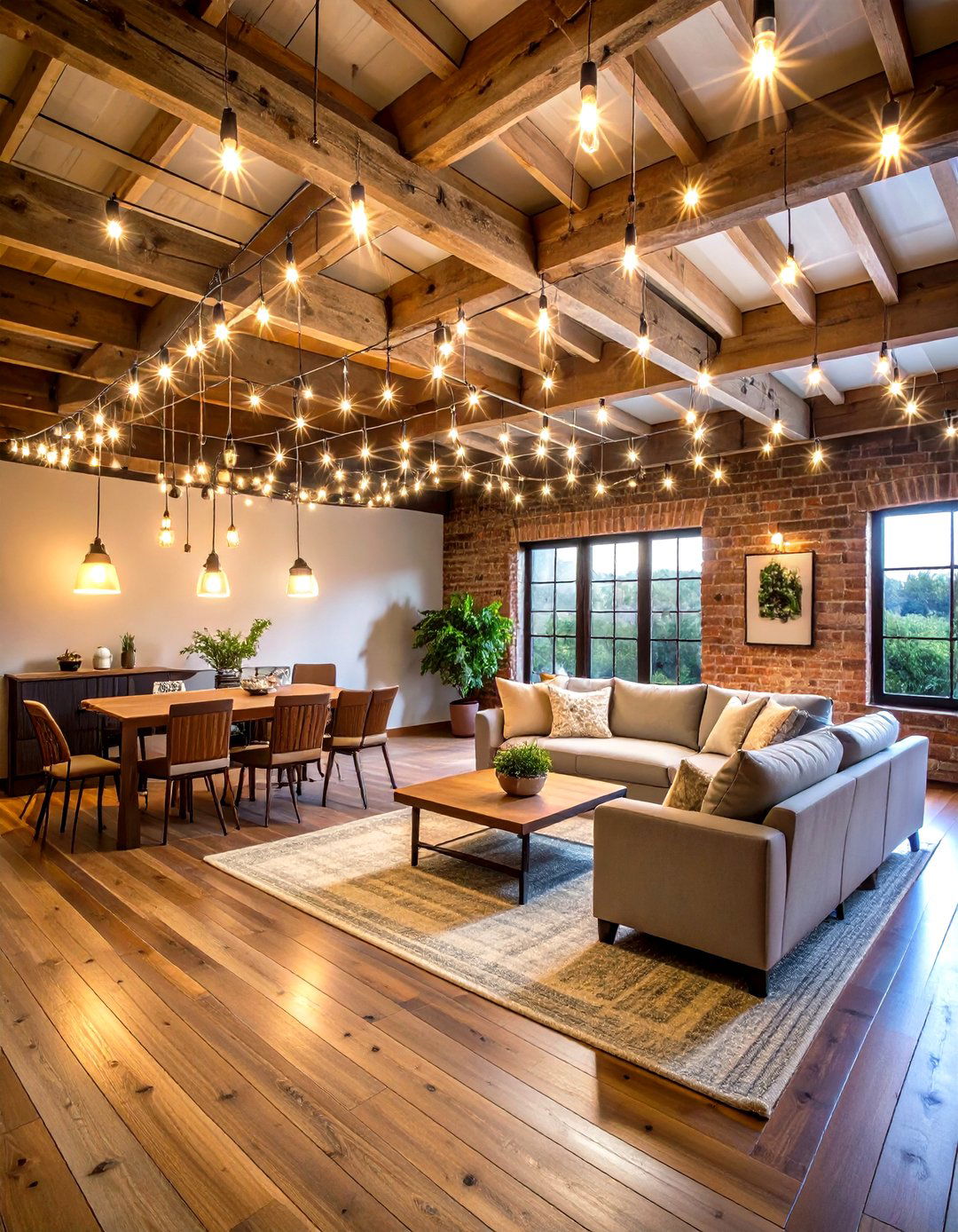 Twinkle String Lights for Magical Ambiance - 24 Basement Lighting Ideas