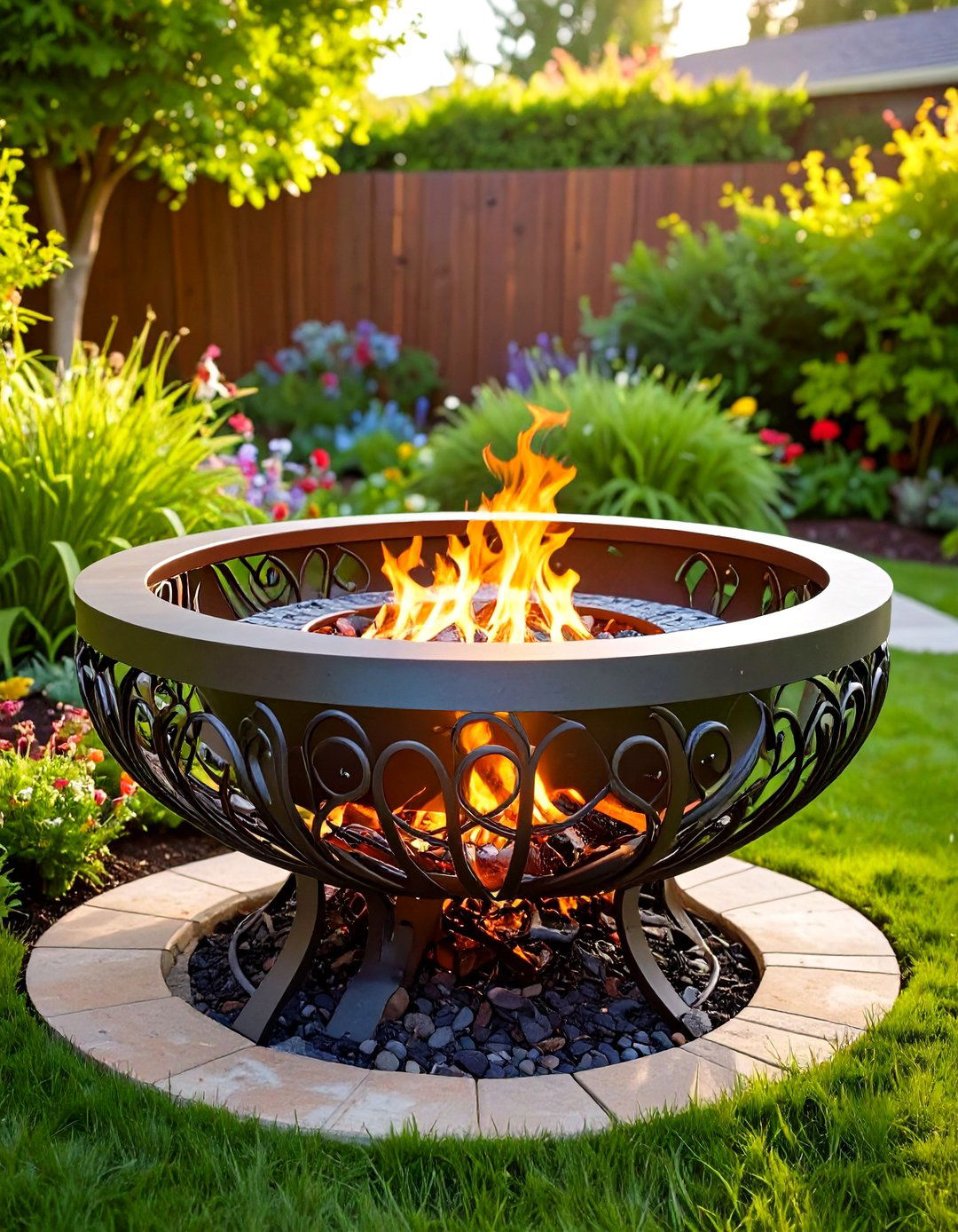 Twisted Steel Fire Pit - 24 Metal Fire Pit Ideas