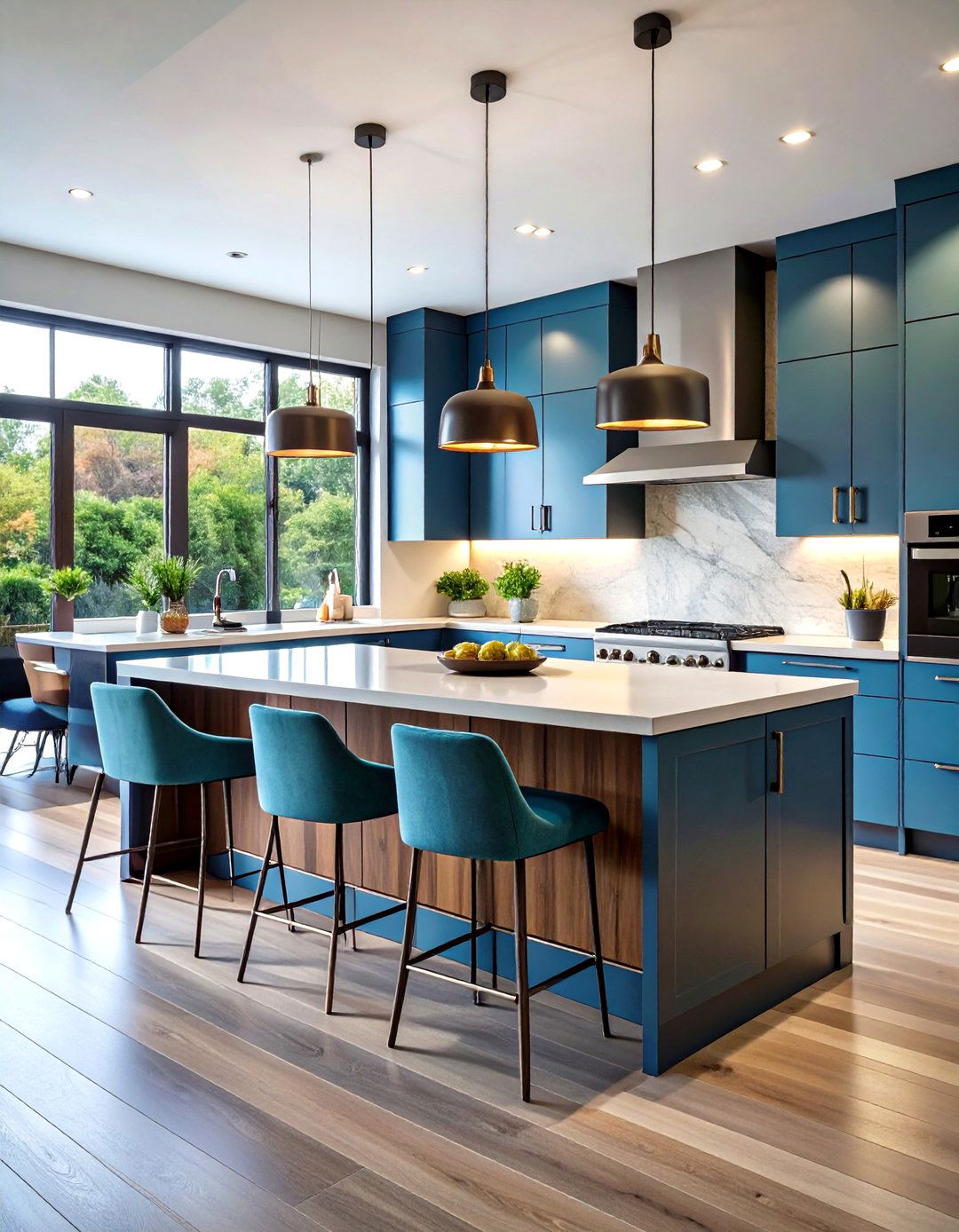 Two Level Island Design - 24 Eat in Kitchen Ideas