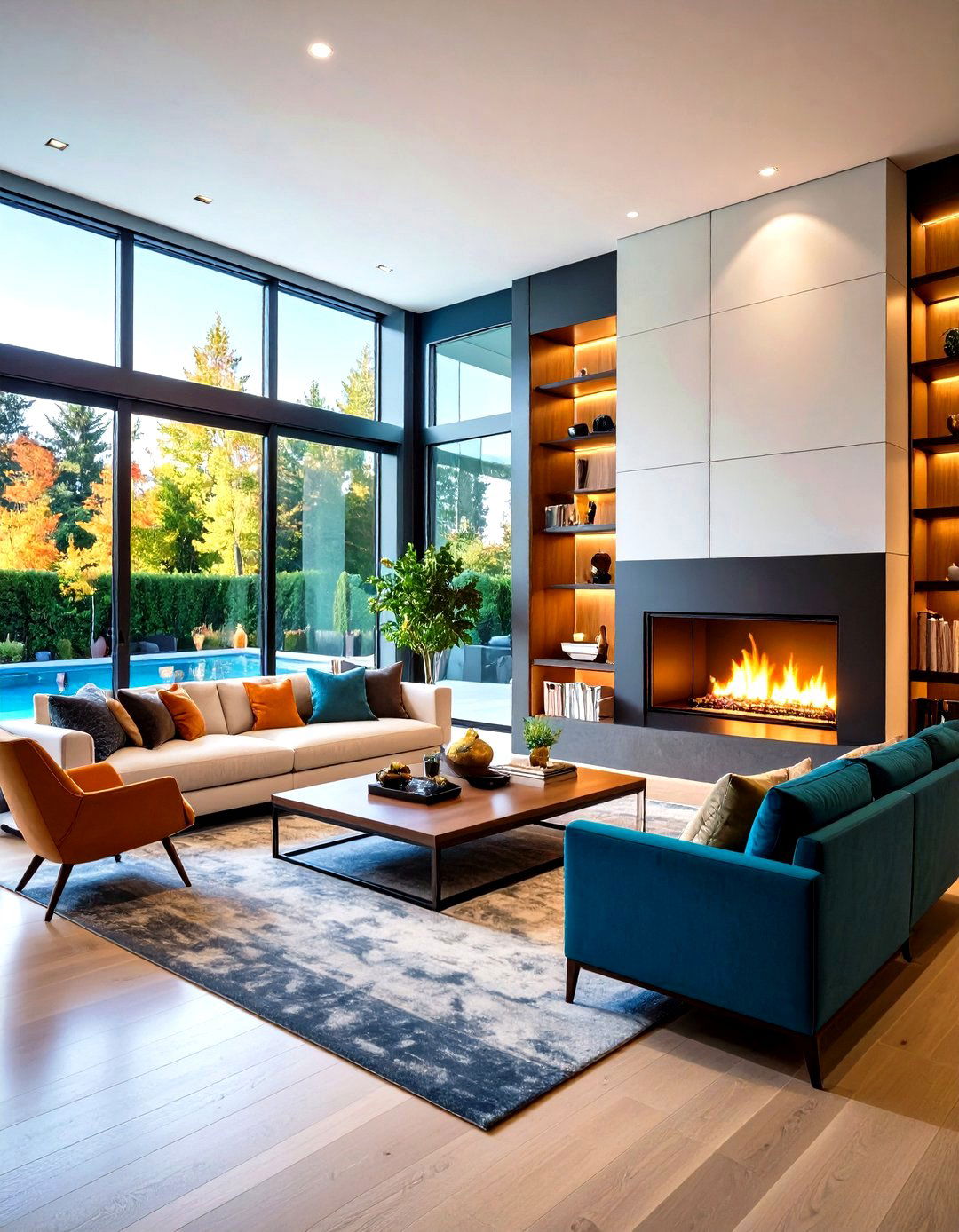 Two Sided See Through Designs - 24 Fireplace Built-in Ideas