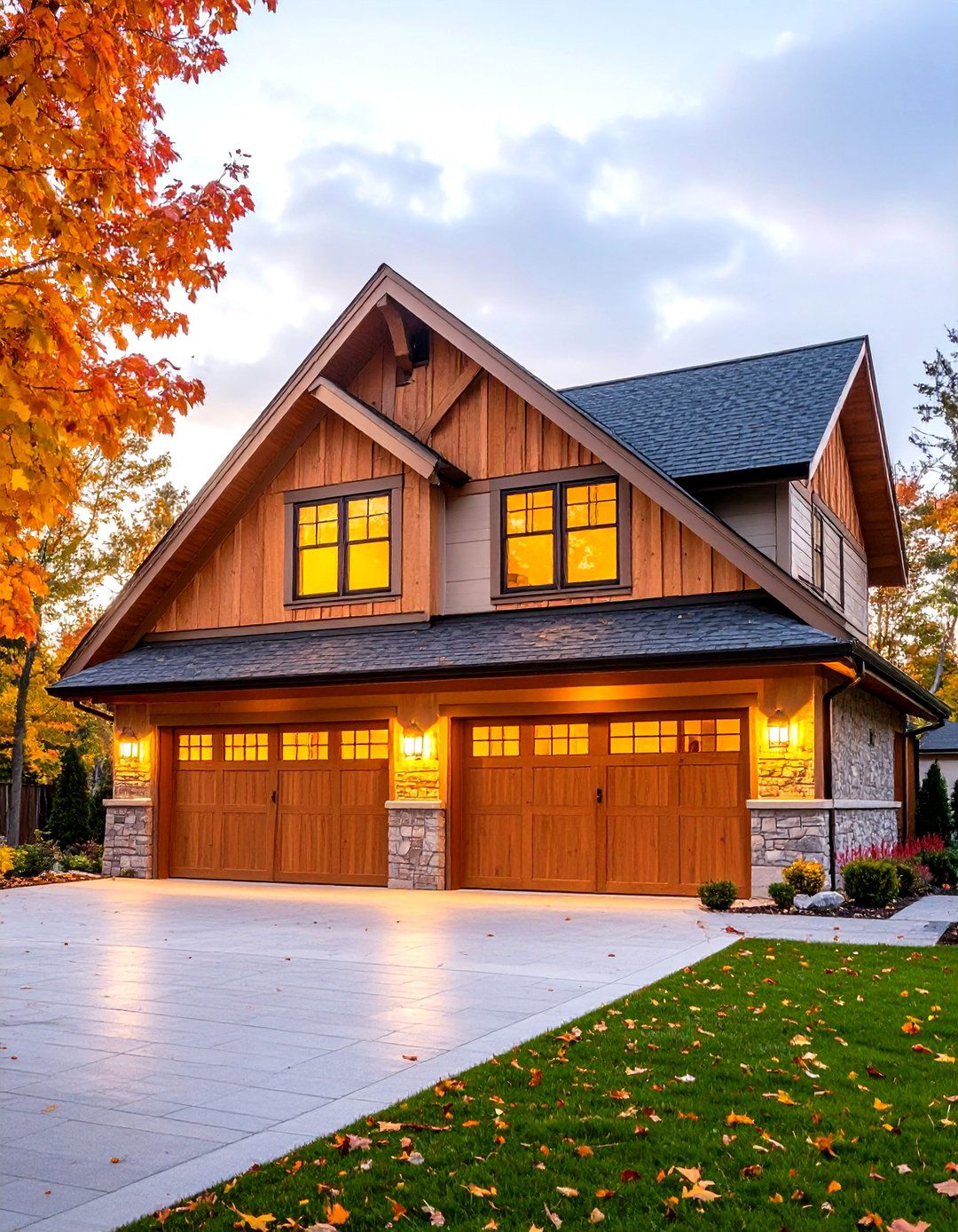 Two Story Rustic Garage - 24 Rustic Garage Ideas