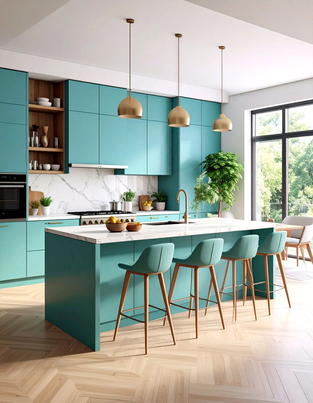 Two Tier Island with Mixed Seating - 24 Kitchen Island Ideas With Seating